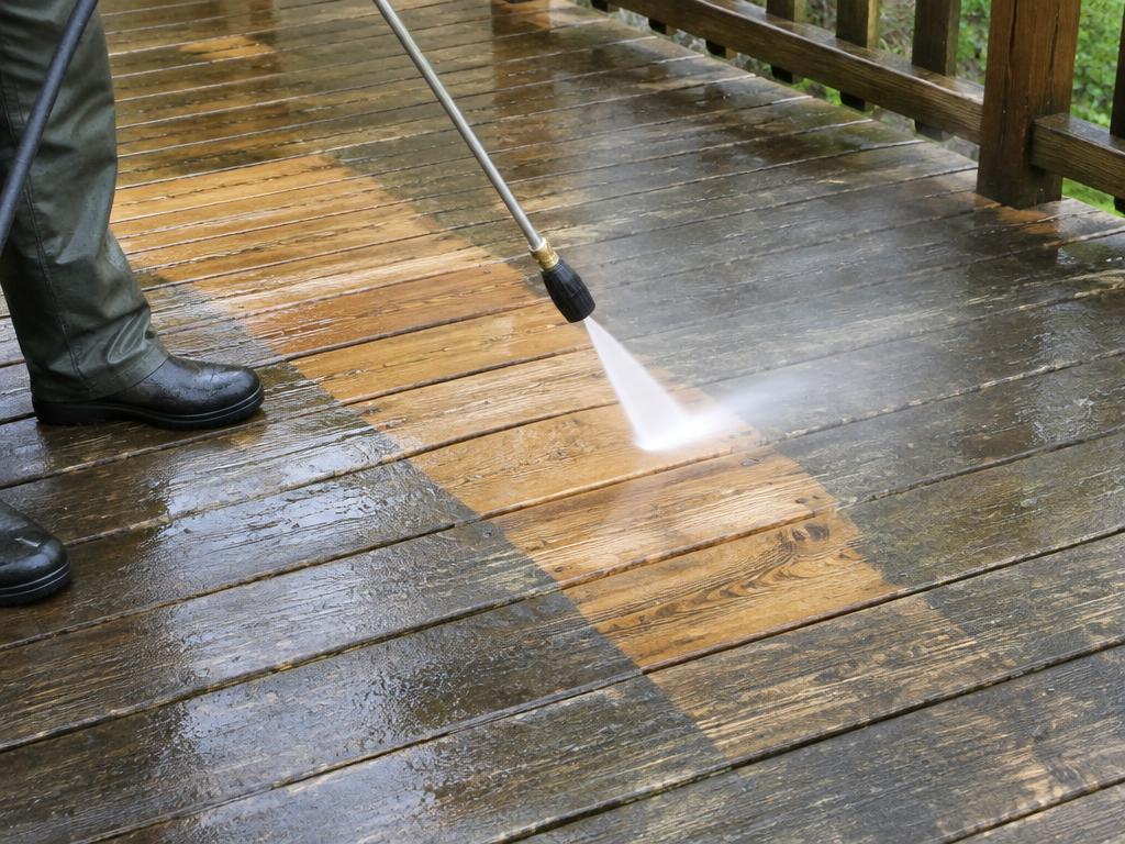 Illustrative sample: Power washing